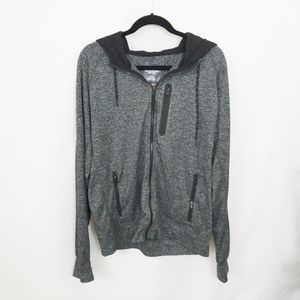American Eagle Outfitters Extreme Flex Gray Zip Up Hoodie Jacket Size M